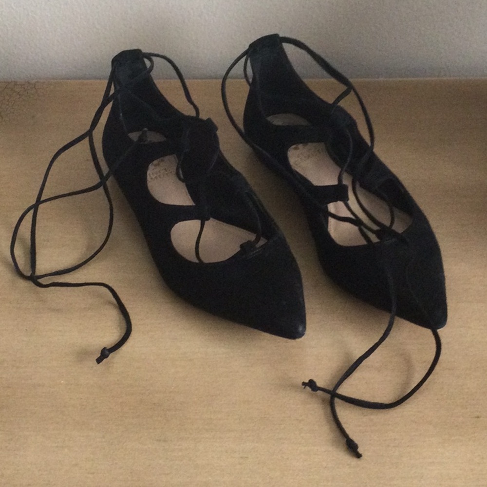 Vince Camuto Lace-Up Flats